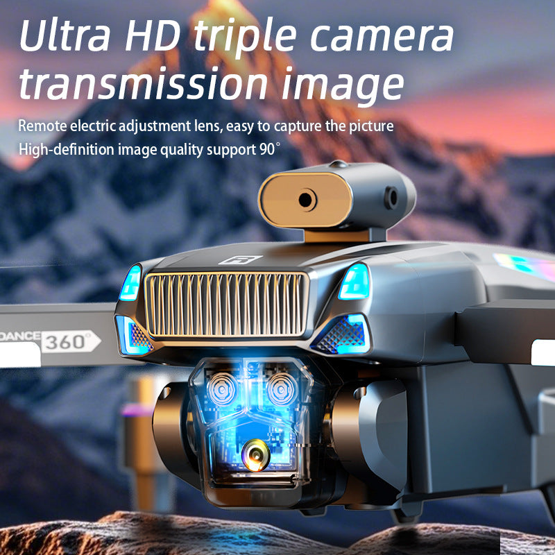 Blushless Motor Drone with Professional HD Camera and LCD Remote Control Night Vision Obstacle Avoidance for Kids and Adults