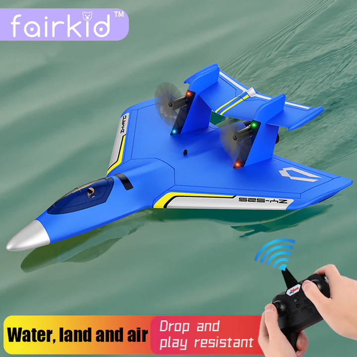Fairkid ZY-525 2.4GHz Toy Radio Controlled Plane RC Airplane Fixed-wing Drone Triphibian Water Land Air Fun Children Gift