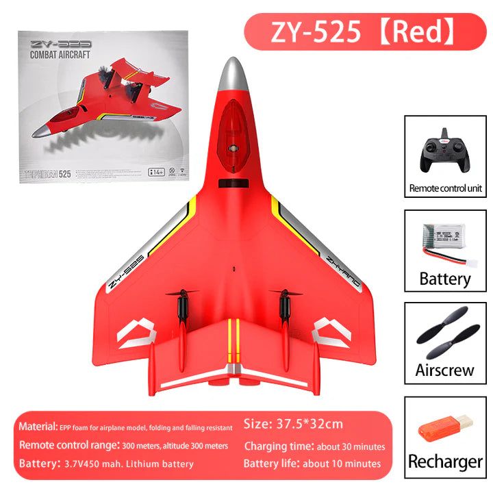 Fairkid ZY-525 2.4GHz Toy Radio Controlled Plane RC Airplane Fixed-wing Drone Triphibian Water Land Air Fun Children Gift