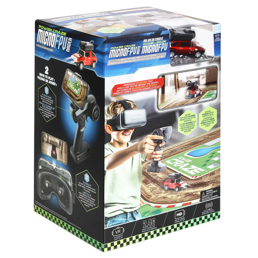 Power Craze Micro FPV Racer RC Vehicle With Real-time HD Video Streaming 2.4GHz Remote Control Car